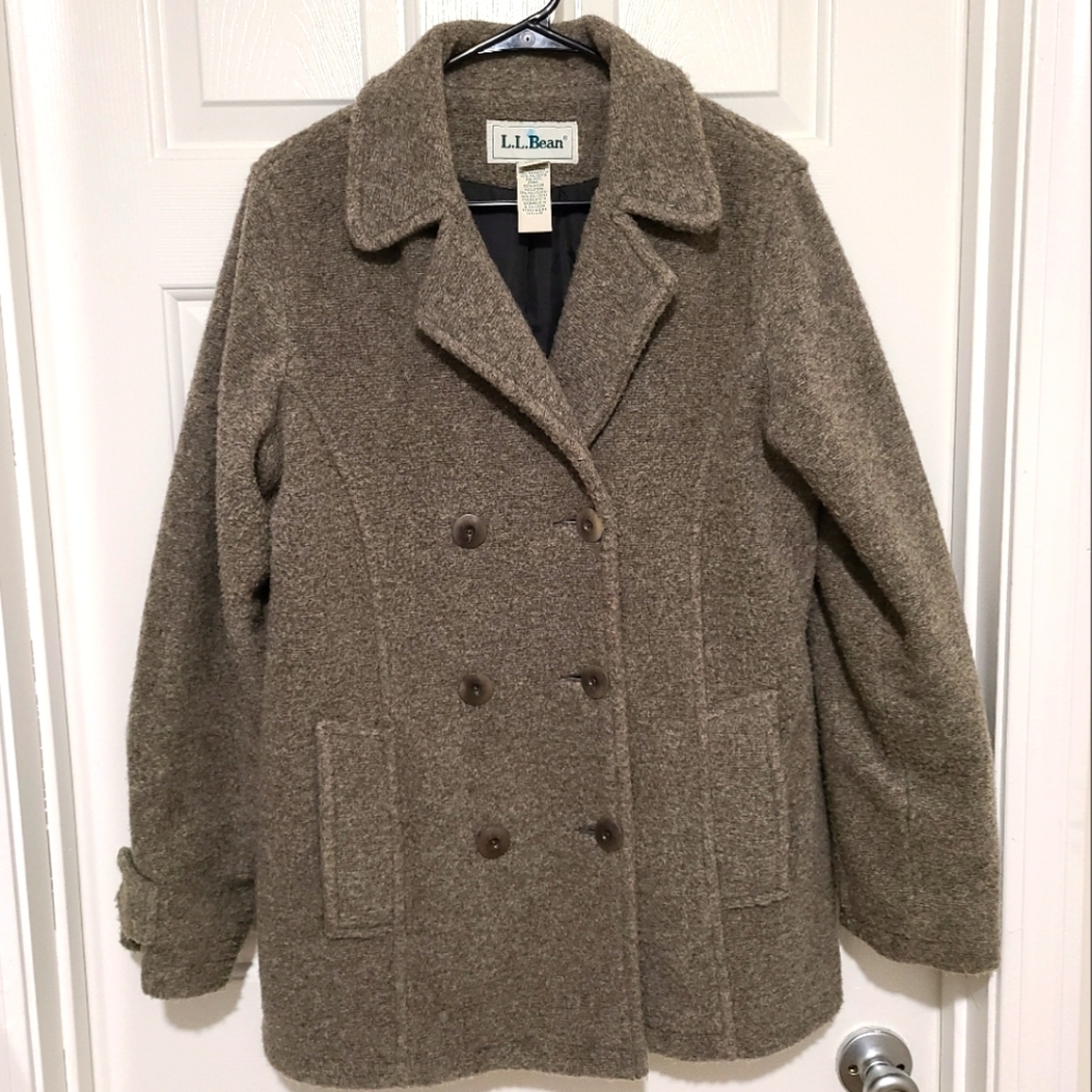 L.L. Bean Women's Wool Blend Peacoat.